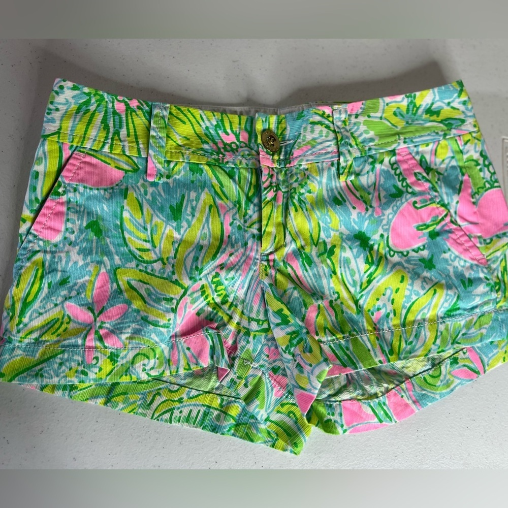 lilly pulitzer walsh shorts Women’s Size 00 Pink Pockets Beach Preppy Tropical